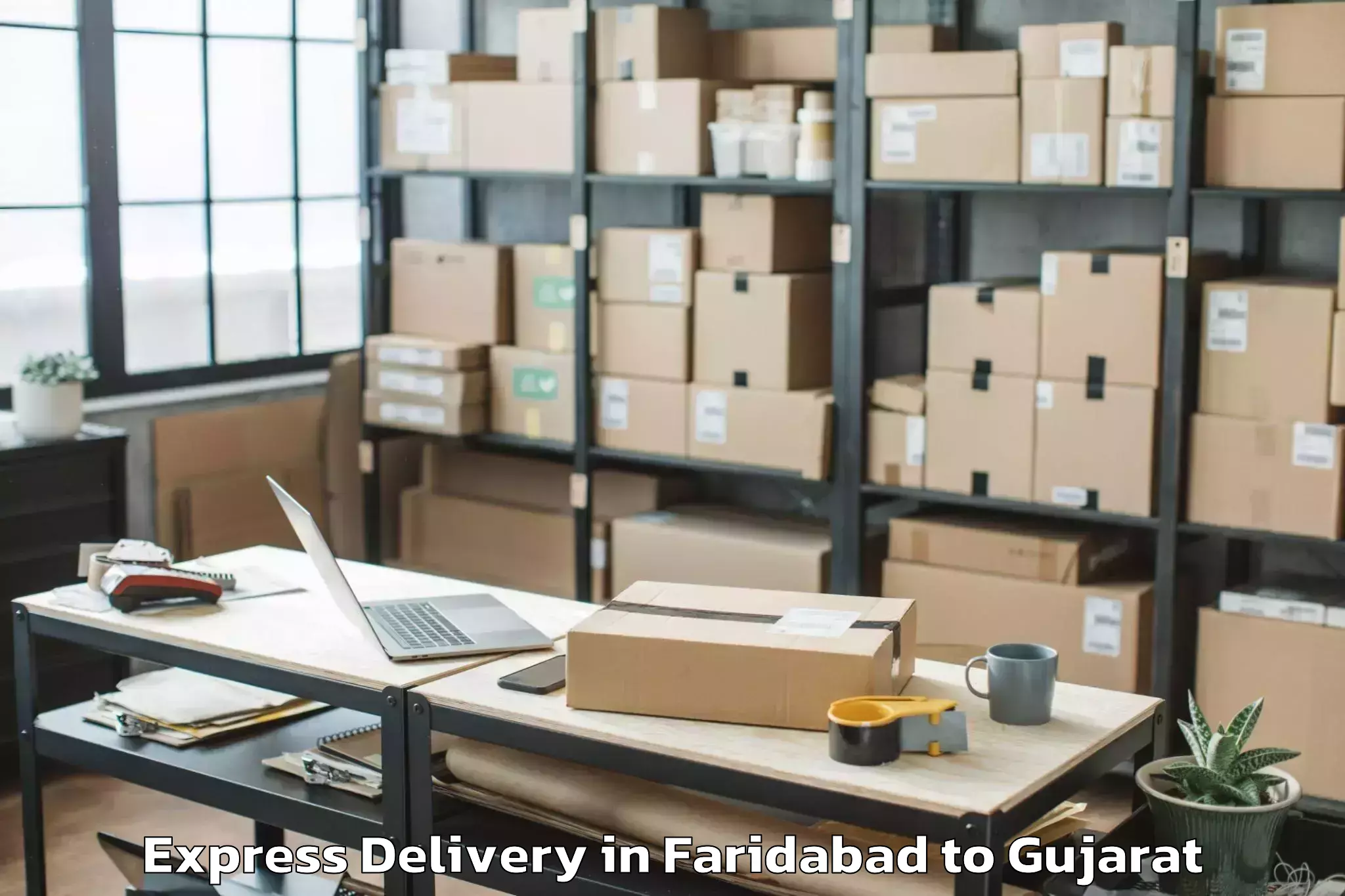 Discover Faridabad to Devgadbaria Express Delivery